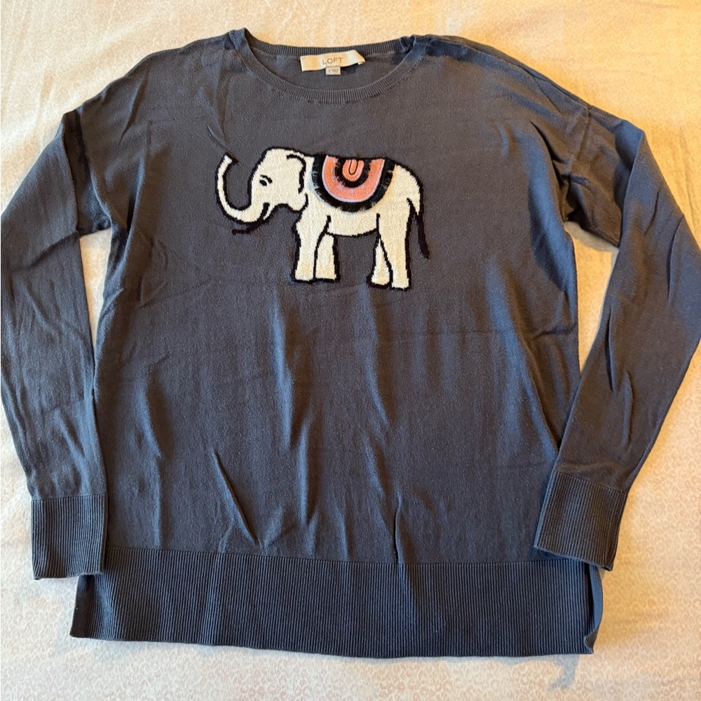 LOFT Charcoal sweater